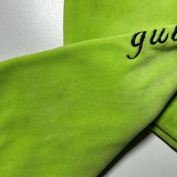 Danielle Guizio Green Velvet Cropped Pull Over Sz S E - Picture 2 of 7